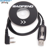 Original Baofeng USB Programming Cable With Driver CD for BaoFeng UV-5R BF-888S UV-82 BF-C9 UV-S9 PLUS Walkie Talkie