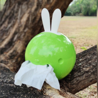 【May shop】兔子長耳朵球形衛生紙捲套
