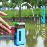 釣魚自動抽水增氧泵魚缸靜音室外充電兩用多功能戶外取水器充氧泵