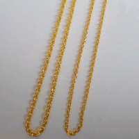 Kalung Rantai Medan/Nori Cantik Aksesoris Perhiasan Lapis Emas 24K liontin Golden kalung tali emas a