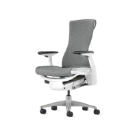 【Herman Miller】Embody 全功能 - 白框灰布｜中厚布款｜世代家具｜原廠授權代理商(人體工學椅/電腦椅)