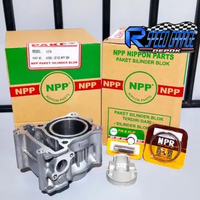 SILINDER BLOK PAKET BLOK PISTON + PISTON KIT NPP PISTON STD OVERSIZE 0.50 1.00 VIXION LAMA 3C1 PISTO