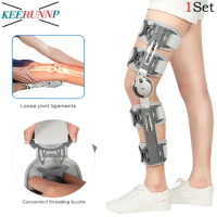 1Set Hinged ROM Knee Brace,Post Op Knee Brace for Recovery Stabilization,MCL,AdjustableOrthopedic Support Stabilizer for Surgery
