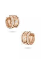 Aquae Jewels Earrings Rich And Bold Queen, 18K Gold And Diamonds - Rose Gold