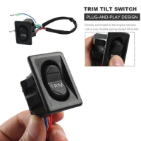 Trim Tilt Control Switch 878M0042301 Outboard Tilt Trim Switch for Mariner 25-250 HP 1989-1999 for Mercury 25-300 HP 1989-2000