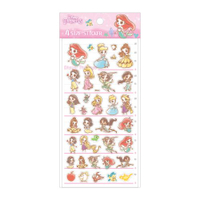 迪士尼Disney 透明貼紙4SIZE-公主