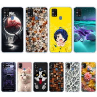 S4 colorful song Soft Silicone Tpu Cover phone Case for Samsung Galaxy m31/m31 Prime