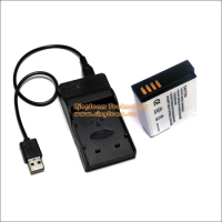 DMW-BLH7 Battery + USB Charger for Panasonic Lumix Cameras DMC-GM1 GM1 DMC-GM5 GM5 DMC-GF7 GF7 DMC-GF8 GF8 BLH7 2-In-1