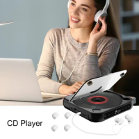 Wireless Portable CD Player Bluetooth-compatible 5.1 Music Players CD/CD-R/CD-RW/MP3/WMA Audio Format Stereo Speaker For Student
