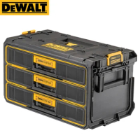 DEWALT DWST08330 ToughSystem 2.0 3-Drawer Unit Tool Case Quick-close Ball-bearing Metal Slides Heavy Storage Tool Box