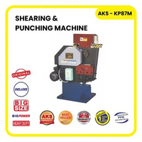 Mesin Pemotong Potong Pembolong Lubang Plat Besi siku Multifungsi Ironworker kombinasi Shearing Punc
