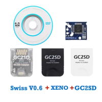For NGC Memory Card Adapter Micro SD Card TFCard Reader Supports TFCard 512GB Sd2sp2 Adapter Swiss v0.6 Boot Disc Mini DVD Xeno