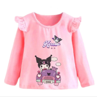 KAOS RUFLE ANAK PEREMPUAN LENGAN PANJANG KAOS ANAK LENGAN PANJANG Fashion