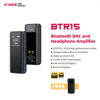 FiiO BTR15 Bluetooth 5.1 Receiver USB DAC AMP Hi-Res Headphone Amplifier 2* ES9219MQ DSD256 LDAC/aptX 3.5/4.4mm Output audirect