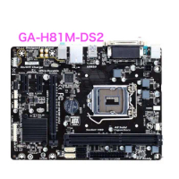 Suitable For Gigabyte GA-H81M-DS2 Desktop Motherboard LGA 1150 DDR3 SATA3.0 Mainboard 100% tested fully work Free Shipping