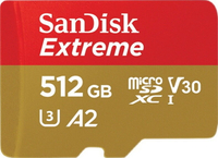 SanDisk SD Extreme microsd 512G內存卡micro sd卡 相機卡通用TF卡A2高速讀取190M