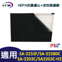 LFH HEPA+活性碳前置清淨機濾網*4 適用：尚朋堂SA-2203C/2255F/H360