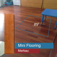MINI FLOORING KAYU MERBAU SUPER GRADE A