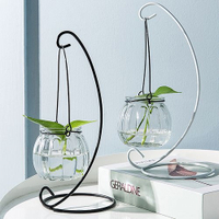 現貨－小清新懸掛玻璃花瓶 創意透明裝飾瓶 水耕植物花瓶