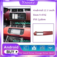PX6 Car Radio Android 2 Din Stereo Receiver For Land Rover Range Rover Sport L494 2013-2016 GPS Navigation Video Multimedia