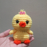 Amigurumi lady duck/Boneka rajut bebek lucu