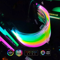 สายต่อ Power Supply ARGB 3pin MB24pin VGA8pin extension cable 【ส่งจากไทย】