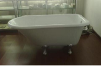 【麗室衛浴】BATHTUB WORLD 高級獨立式鑄鐵浴缸 H-505-1 1219*765*H555mm