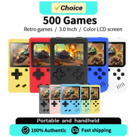 500 IN 1 Retro Video Game Console Handheld Game Player Portable Pocket TV Game Console AV Out Mini Handheld Player for Kids Gift