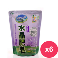 南僑水晶肥皂洗衣精補充包-輕柔草香2000gx6包