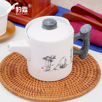 粗陶水壺泡茶壺套裝家用陶瓷單壺花茶壺小茶壺沖茶壺紅茶杯泡茶器
