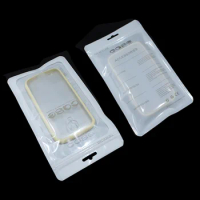 DHL Mobile Phone Case Cover Retail Packaging Package Bag for iPhone 4 4S 5 5S 6 Plus Plastic Ziplock Poly Pack White Storage Bag