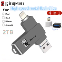 Kingston 2-in-1 Otg  2TB USB flash drive for iPhone11/12/13/14/X storage  1TB 512GB 128GB 256GB 64GB