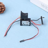 DC7.2-24V Electric Drill Switch Cordless Drill Speed Control Button Trigger Switch With Small Light Power Tool Parts