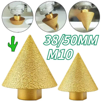 38/50MM M10 Mata CNC ROUTER Diamond Chamfer Profil Batu Granit Marmer Bor Countersink Chamfer Berlia
