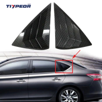 High Quality For Nissan Sylphy 2012 - 2019 Rear Window Louvers Decoration 2PCS Panel Side Louver Ven