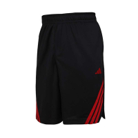 ADIDAS 男9吋短褲-5分褲 慢跑 休閒 愛迪達 JN4734 黑紅