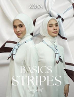 Zoya - Basic Stripes Syal Scarf Motif Premium - Mini Scarf