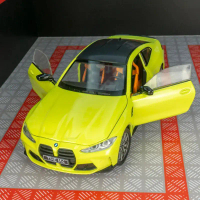 Model kereta diecast 1:23 BMW M4 G82 coupe aloi, kereta sukan simulasi dengan bunyi dan cahaya, kole