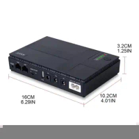 Mini Portable UPS 5V, 9V, 12V Uninterruptible Power Supply for WiFi, Router Large Capacity Backup Power Adapter Mini Ups