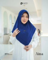 DAFFI AINA BERGO JILBAB POLOS SIMPLE WARNA BARU
