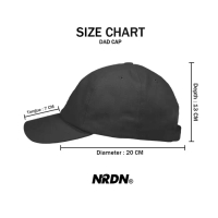 NRDN Clothing Hat Topi CIRCLE BLACK DAD CAP - CAP ONLY
