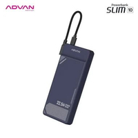 Advan Slim 10 Powerbank 10000 mAh Fast Charging 22.5W Type-C Fast Charging Power Bank NAVY