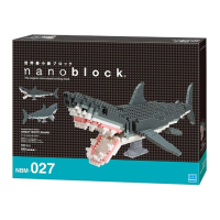 【nanoblock 河田積木】迷你積木-大白鯊DX(NBM-027)