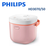 PHILIPS飛利浦 Viva Collection 2L微電腦迷你電子鍋 HD3070/50 (粉色)