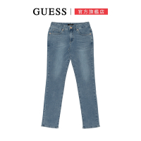 【GUESS】簡約修身牛仔褲-藍