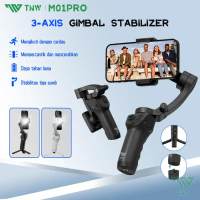 Produk Baru!! - TNW M1 PRO Gimbal 3 Axis hp Gimbal Stabilizer hp Smartphone Action Cam Ultra Stable