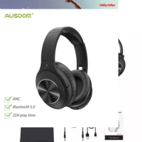He-ANC Wireless Headphones, AUSDOM Active Noise Cancelling Bluetooth 5.0 Hifi Stereo Headset Foldable With Microphone For Phone