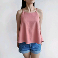 Jisoo Pink Tanktop | Atasan Tanktop Pink Bangkok