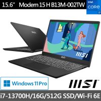 【MSI】筆電包/滑鼠組★15吋i7效能商務筆電(Modern 15/i7-13700H/16G/512G/W11P/002TW)