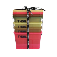 【THOR】Mini迷你收納箱 1L 四件組含緞帶 禮物 收納盒 限定款 附蓋子小物箱